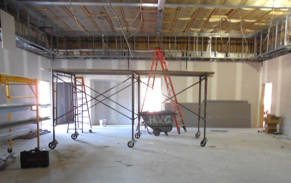 Moreau Town Hall construction